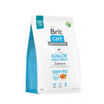 Brit Care GF Junior Large Breed Salmon сухий корм для цуценят великих порід з лососем, 3 кг