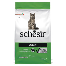 Schesir Cat Adult Lamb сухой корм с ягненком для котов, 400 гр