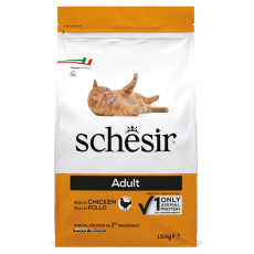 Schesir Cat Adult Chicken сухой корм с курицей для котов, 1.5 кг