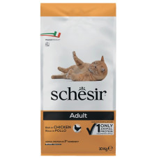 Schesir Cat Adult Chicken сухой корм с курицей для котов, 10 кг
