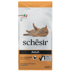 Schesir Cat Adult Chicken сухой корм с курицей для котов, 10 кг