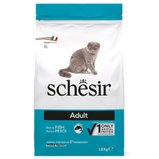 Schesir Cat Adult Fish сухой корм с рыбой для котов, 1.5 кг