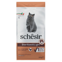 Schesir Cat Sterilized & Light сухий корм із куркою для стерилізованих котів, 10 кг