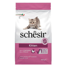 Schesir Kitten сухой корм с курицей для котят, 400 гр