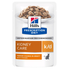 Hill's PD Feline K/D Chicken вологий корм з куркою для котів із захворюваннями нирок, 85 гр
