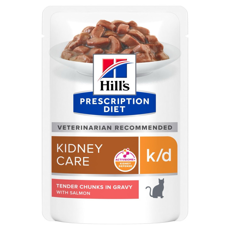 Hill's PD Feline K/D Salmon влажный корм с лососем для котов с заболеваниями почек 85 гр