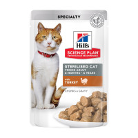 Hill SP Feline Young Adult Sterilised Turkey вологий корм з індичкою для стерилізованих котів 85 гр
