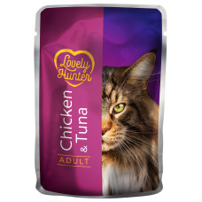 Lovely Hunter Adult with Chicken and Tuna вологий корм з куркою та тунцем для котів 85 гр
