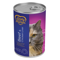 Lovely Hunter Adult with Beef and Chicken liver вологий корм з яловичиною та печінкою для котів 400 гр