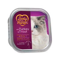 Lovely Hunter Sterilised with Turkey and Trouts влажный корм с индейкой и форелью для стерилизованных котов 85 гр