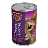 Lovely Hunter Sterilised Chicken and Goose вологий корм з куркою та м'ясом гусака для стерилізованих котів 400 гр