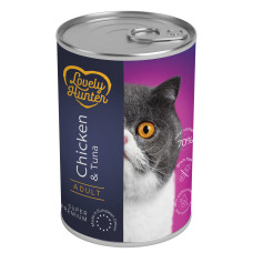 Lovely Hunter Sterilised with Chicken and Tuna вологий корм з куркою та тунцем для стерилізованих котів 400 гр