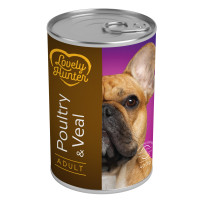 Lovely Hunter Adult Poultry and Veal влажный корм с мясом птицы и телятиной для собак 400 гр