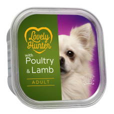 Lovely Hunter Adult Poultry and Lamb влажный корм с мясом птицы и ягненком для собак 150 гр
