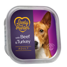 Lovely Hunter Adult Beef and Turkey вологий корм з яловичиною та індичкою для собак 150 гр