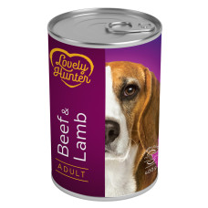 Lovely Hunter Adult Beef and Lamb влажный корм с говядиной и ягненком для собак 400 гр