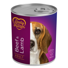 Lovely Hunter Adult Beef and Lamb вологий корм з яловичиною та ягнятком для собак 800 гр