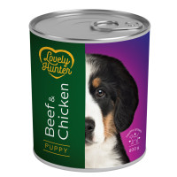 Lovely Hunter Puppy Beef and Chicken вологий корм з яловичиною та куркою для щенят 800 гр