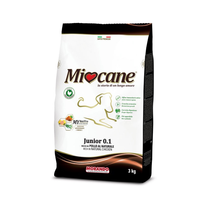 Morando MioCane Junior сухой корм с натуральной курицей для щенят всех пород 3 кг