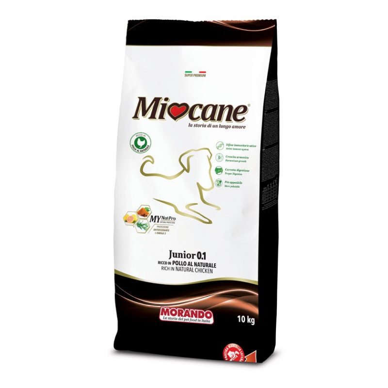 Morando MioCane Junior сухой корм с натуральной курицей для щенят всех пород 10 кг