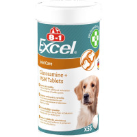 8in1 Excel Glucosamine + MSM вітаміни для здоров'я суглобів у собак, 55 табл