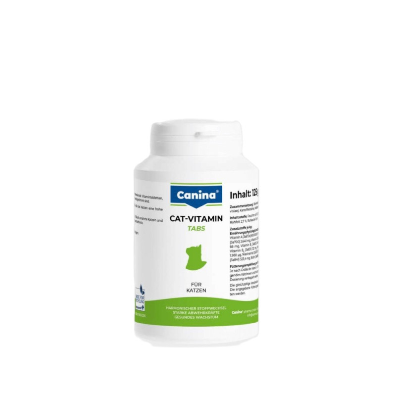 Canina Cat Vitamin Tabs вітаміни для зміцнення здоров'я котів, 250 табл