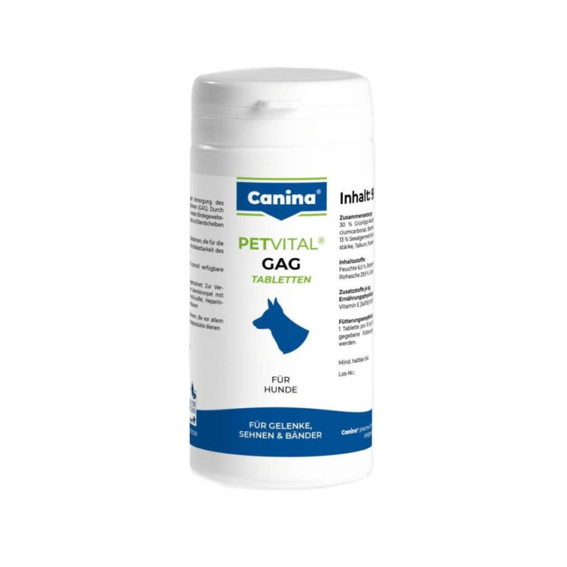 Canina Petvital GAG вітаміни з глюкозаміном для здоров'я суглобів у собак, 90 табл