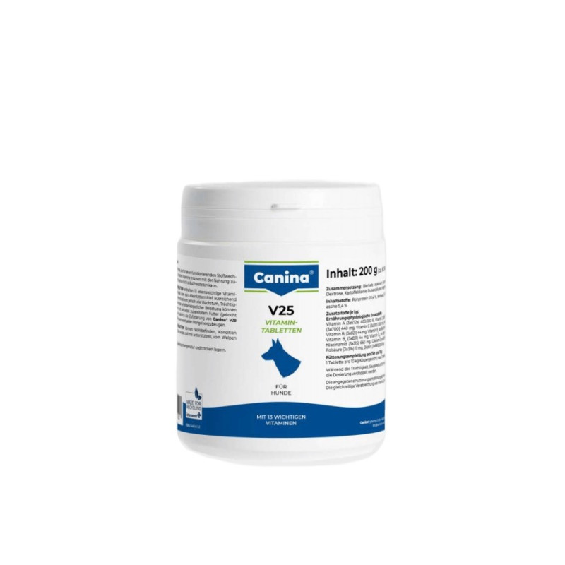 Canina V25 Vitamintabletten витамины с микроэлементами и минералами для щенят, 60 табл