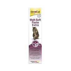 GimCat Malt-Soft Extra мальт-паста для вывода шерсти из желудка кошек, 200 гр