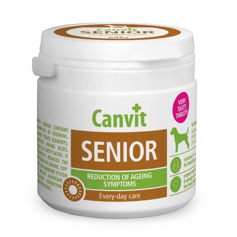 Canvit Senior for dogs витамины для поддержания здоровья стареющих собак, 100 гр