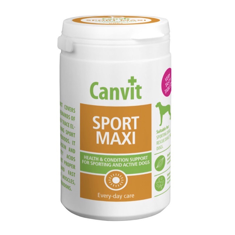 Canvit Sport Maxi For Dogs витамины для здоровья активных собак больших пород, 230 гр