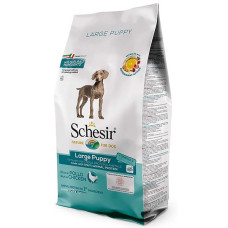Schesir Dog Large Puppy сухий корм з куркою для цуценят великих порід, 12 кг