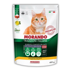 Morando Tradizioni Sterilized сухой корм для стерилизованных котов с курицей, 400 гр