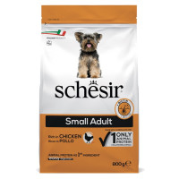 Schesir Dog Small Adult Chicken сухой корм с курицей для собак малых пород, 800 гр