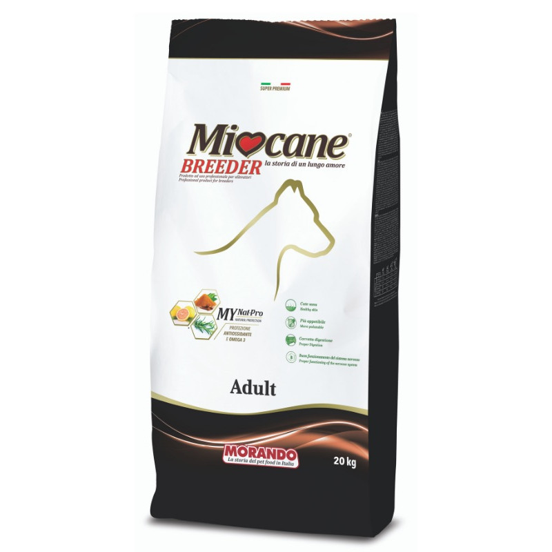 Morando Miocane Breeder Sensitive сухой корм с лососем для собак средних и крупных пород с чувствительным пищеварением 20 кг