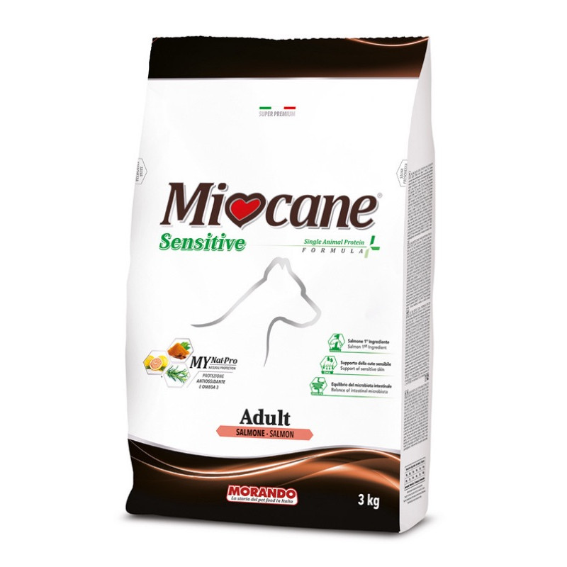 Morando Miocane Sensitive Salmon Monoprotein сухой корм с лососем для взрослых собак средних и крупных пород 3 кг