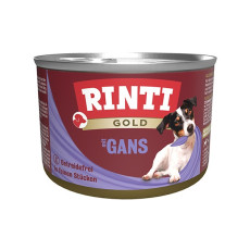 Rinti Gold Mit Gans влажный корм для собак с гусятиной, 185 гр