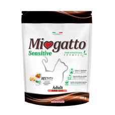 Morando Miogatto Sensitive Salmon Monoprotein сухий корм з лососем для котів 400 гр