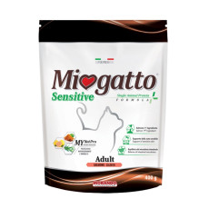 Morando Miogatto Sensitive Salmon Monoprotein сухой корм с лососем для котов 400 гр