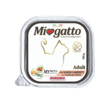 Morando Miogatto Adult Salmon and Shrimps влажный корм с лососем и креветками для котов 100 гр