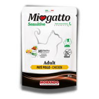 Morando Miogatto Sensitive Monoprotein Chicken влажный корм с курицей для котов 85 гр