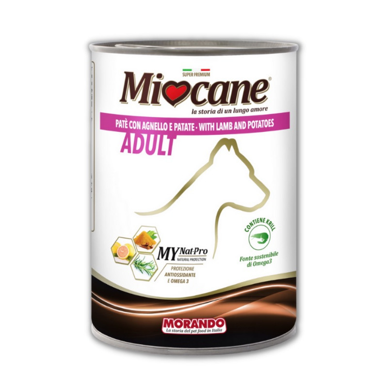 Morando Miocane Adult Lamb & Potatoes влажный корм с ягненком для взрослых собак 400 гр