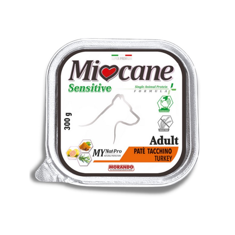 Morando Miocane Sensitive Monoprotein Turkey влажный корм с индейкой для взрослых собак 300 гр