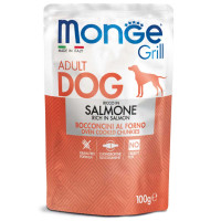 Monge Dog Wet GRILL Salmone вологий корм з лососем для дорослих собак 100 гр