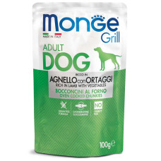 Monge Dog Wet GRILL Agnello вологий корм з ягнятком для дорослих собак 100 гр