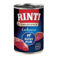 Rinti Singlefleisch Exclusive Ross Pur влажный корм для собак с кониной, 400 гр