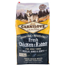 Carnilove Fresh Chicken And Rabbit For Adult Dogs сухий корм з куркою та кроликом для собак, 12 кг