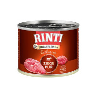Rinti Singlefleisch Exclusive Ziege Pur вологий корм для собак з козлятиною, 185 гр