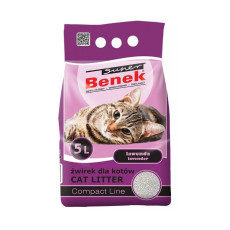 Super Benek Compact Line Lavender бентонитовый наполнитель для кошачьего туалета с ароматом лаванды 5 л