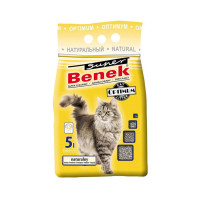 Super Benek Optimum Line Natural бентонітовий наповнювач для котячого туалету без запаху 5 л
